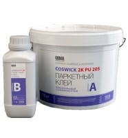 Паркетный клей полиуретановый Coswick PU 2K 205 (11,2кг)