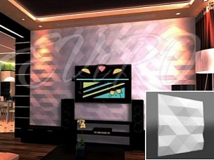 Гипсовая потолочно-стеновая 3d панель Монохромия