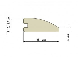Размеры порожка Coswick из массива ореха